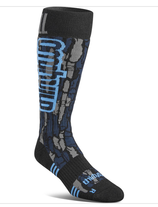 Thirtytwo Signature Merino Sock Black Blue